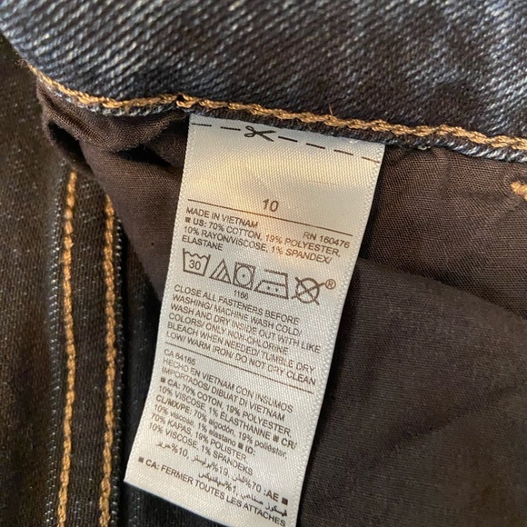 Old Navy Rockstar Super Skinny High Rise Secret Slim Pockets Blue Black Size 10 - Picture 12 of 13